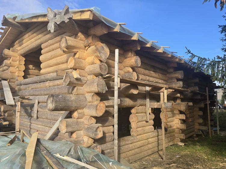 Vand cabana lemn rotund - 4