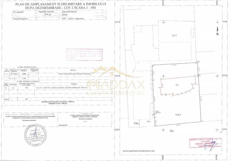 Teren Intravilan *2394 mp*  2S+P+11E //  Nordului - 2