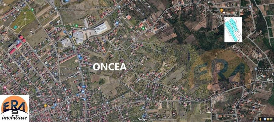 Teren Construcții intravilan de 6372 mp, în Oncea
