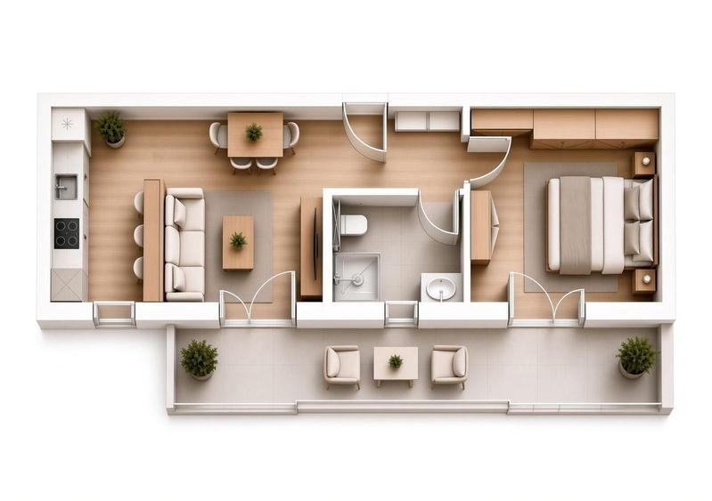 Apartament cu 2 camere în Central