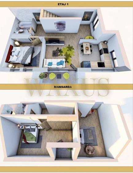 Apartament pe 2 Niveluri - SU 100MP I 3 Balcoane - zona Pod IRA - 2