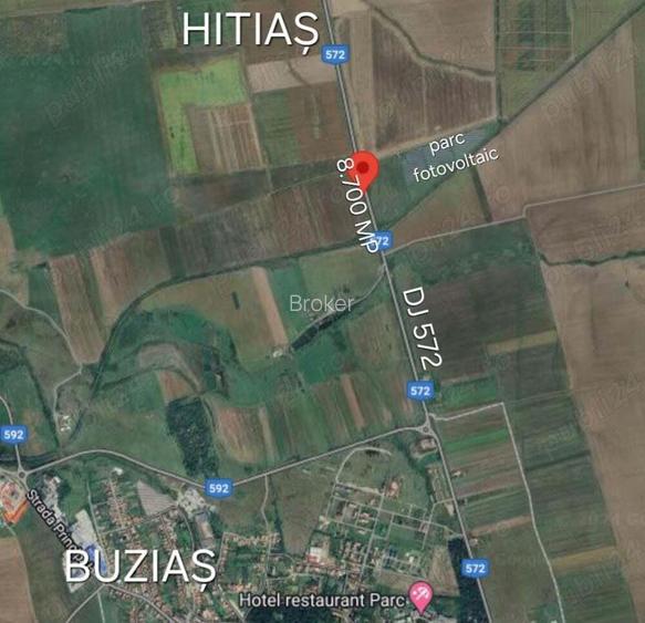 8.700 mp teren arabil la drumul judetean 572, Buzias-Hitia?