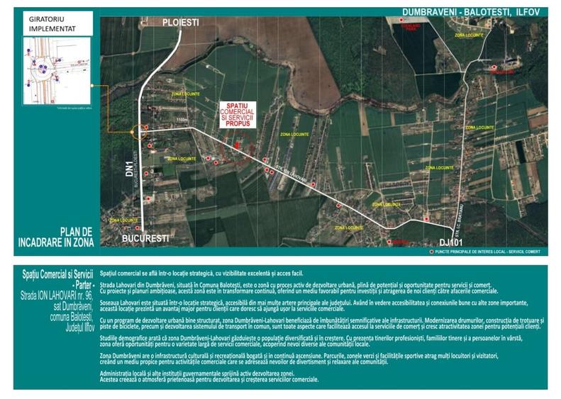 Teren intravilan Balotesti, autorizatie construire spatiu comercial 585mp - 6