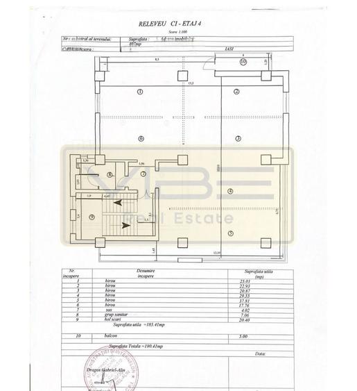 Cladire birouri / activități medicale - 1032 mp utili - semicentral - 1
