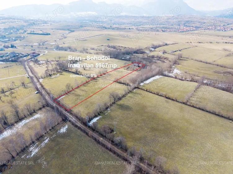 Comision0% - Bran Sohodol vedere spre Piatra Craiului Teren intravilan 5967mp+teren bonus - 1