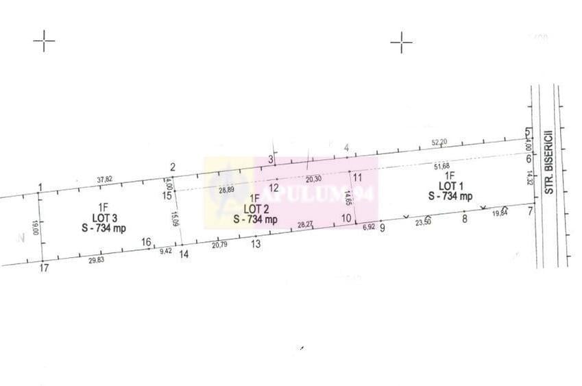 Teren 734 mp intravilan de vanzare in Brebu - 2