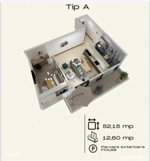 Apartamente 2 camere | Torontalului | centrala proprie+loc de parcare - 1