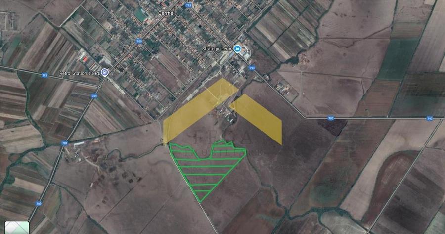 19.5 HA teren intravilan de vanzare localitatea Cermei - 1