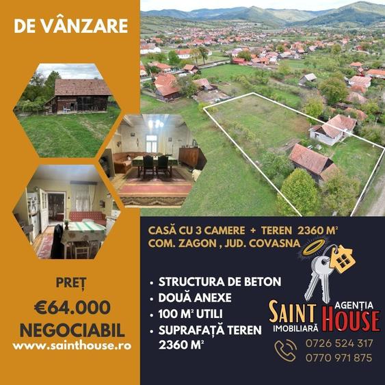 Casă 3 camere 100 M² cu 2360 M² teren - 1