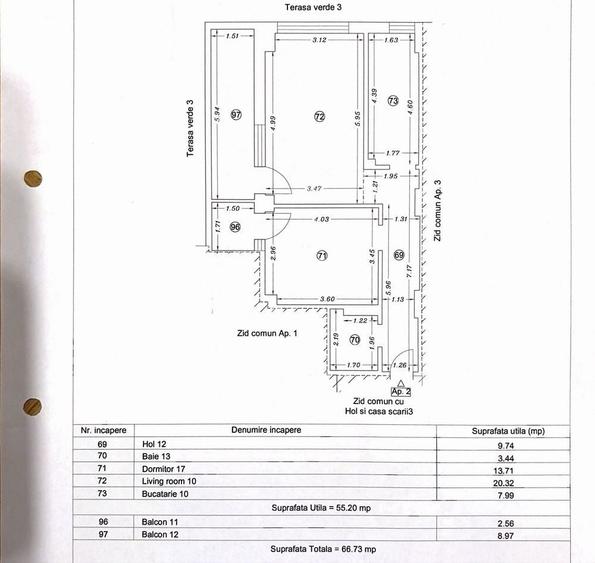 Apartament cu 2 camere decomandat în Tomis Plus