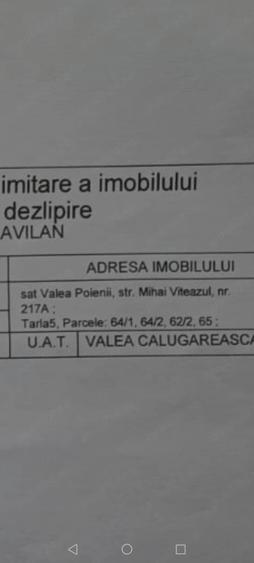 Teren de 880 mp, în Valea Călugărească