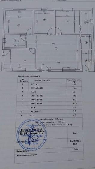 Casă individuală cu 4 camere cu Teren 450 Mp în Malu Mare