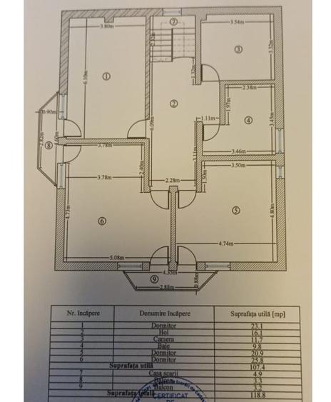 Casă individuală cu 6 camere cu Teren 810 Mp în Dumbrăveni