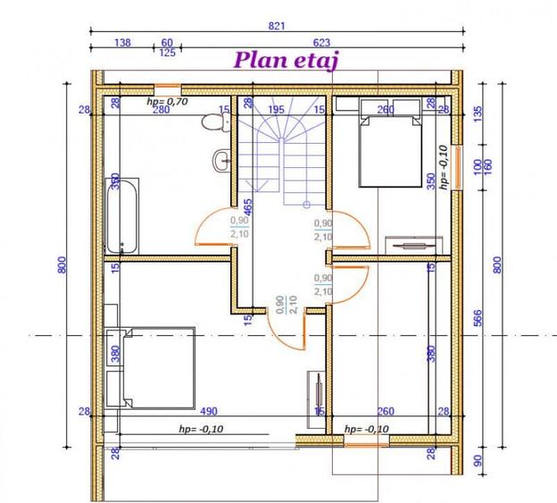 Casa noua P+E, 115 mp, teren 900 mp, langa de Vatra Dornei - 2