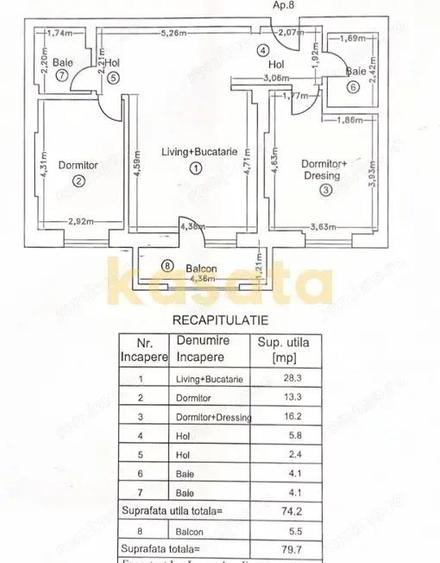 Apartament 3 camere | Mobilat | Crystal North | Ready to move - 11
