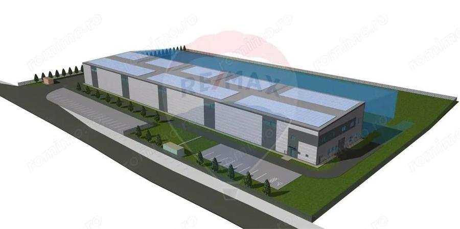 Teren intravilan 1.7 Ha, proiect hala industriala - Mosna DN141 - 1