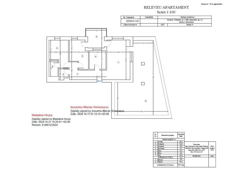 Berceni Piata Sudului 164mp 3 camere cu terasa bloc finalizat 2024 - 4