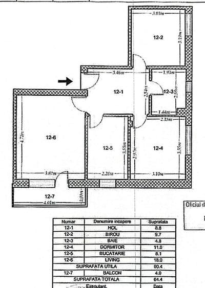Apartament cu 3 camere decomandat, mobilat în Theodor Pallady