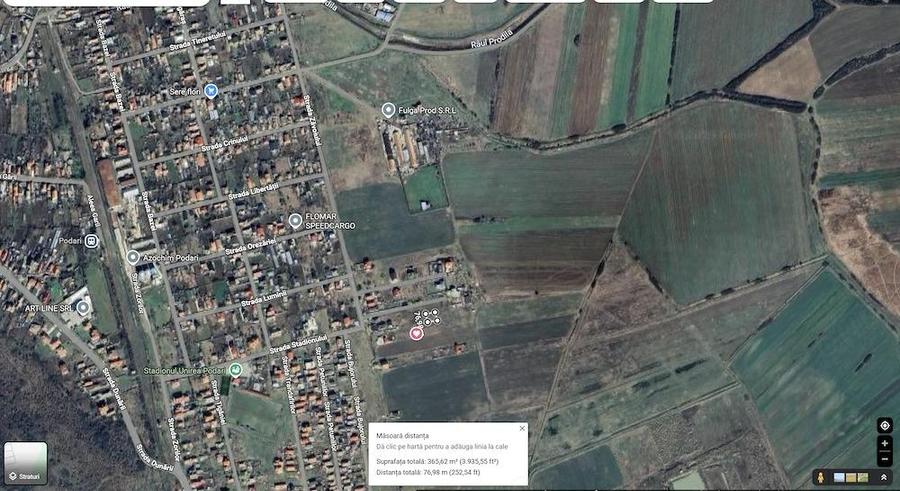 Teren de 370 mp, în Podari
