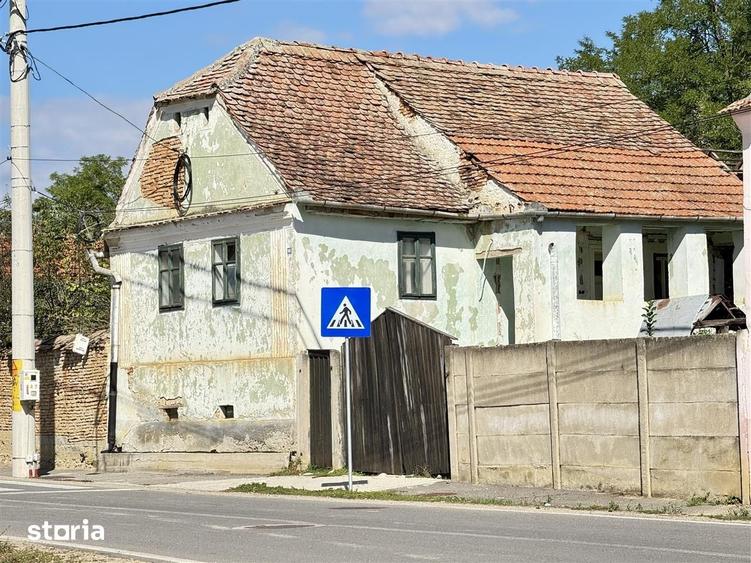 Casă cu 2 camere cu Teren 1278 Mp în Ludoș