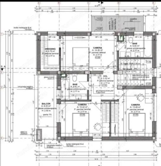 Casa individuala semifinisata, 5 camere, terasa circulabila, zona Luna de sus - 4