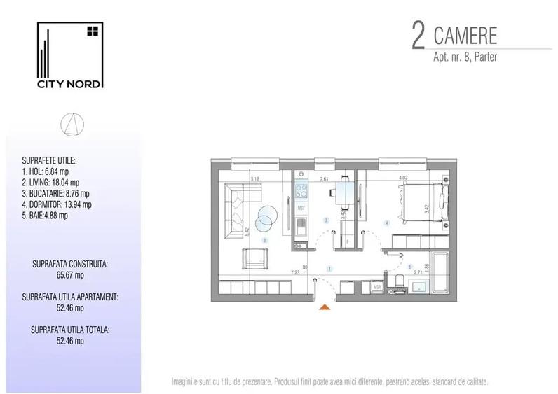Direct Dezvoltator-0 stres! Bucatarie inchisa, 100% decomandat - 14