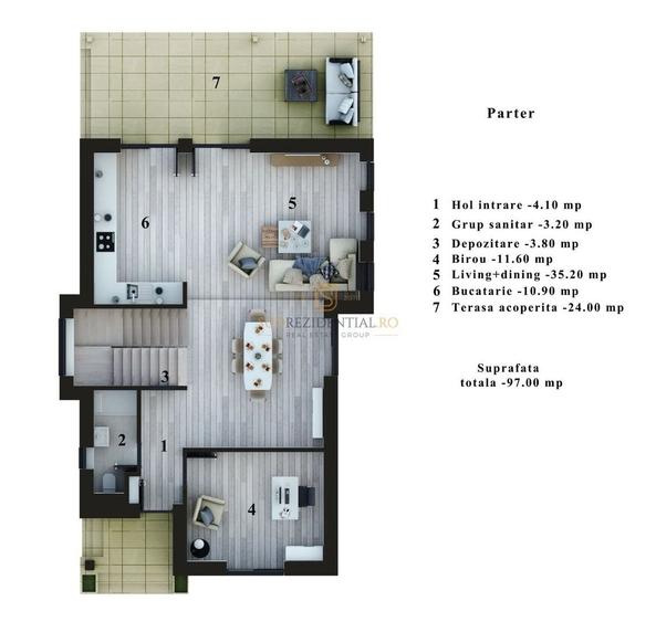 Vila individuala, 5 camere, finisaje moderne, zona Corbeanca, Ilfov - 16