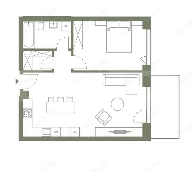 OPORTUNITATE! APARTAMENT 2 CAMERE, ETAJ INTERMEDIAR, ERA HEXAGON - 2