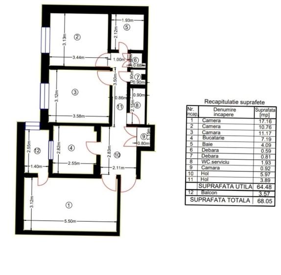 Ghencea-Strada Sergent Gheorghe Latea-ap 3 camere - 3
