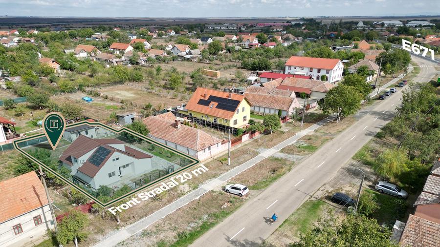 Casă nouă mobilată modern, la cheie, cu 5 camere, cu fotovoltaice, în Vinga