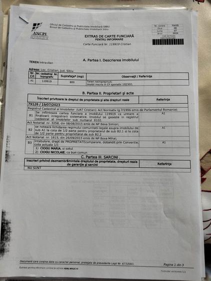 Vand teren paltinis - 1