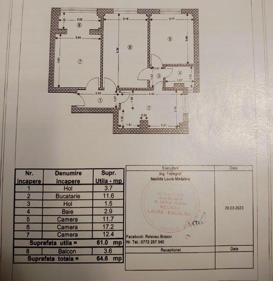 Apartament 3 camere renovat, zona Gemenii | 0% Comision - 13