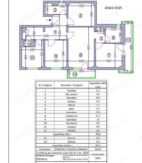 Proprietar, vand ap.4 cam langa Mega Mall, in cart Pantelimon, 90 mp, centrala termica - 2