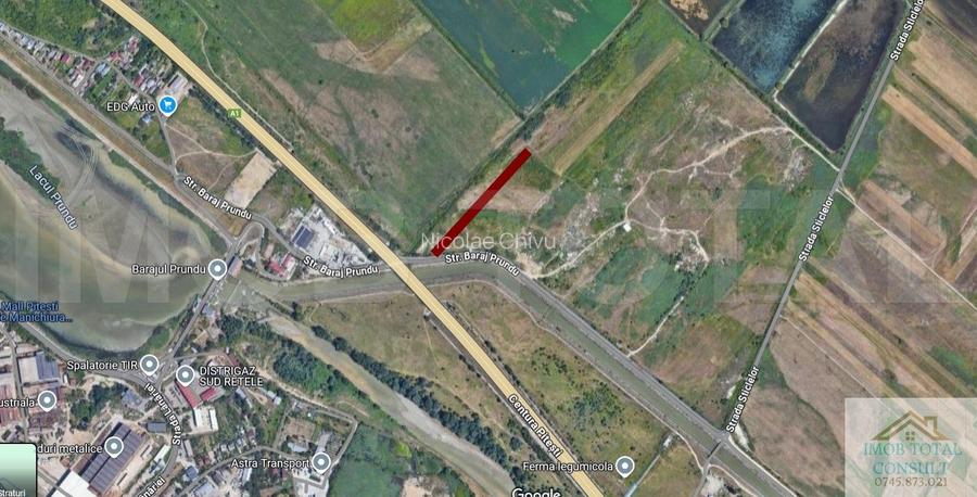 Teren 4200 mp, Sticlelor(Stefanesti), extravilan, zona industriala