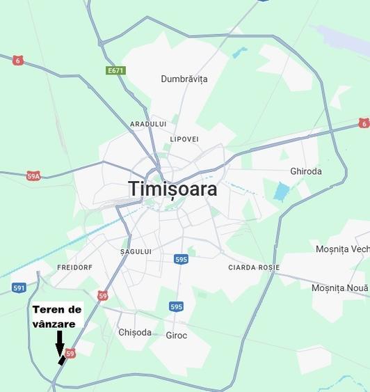 Teren industrial Calea Sagului - zona Monlandys, acces direct DN59 - 17000mp - 1