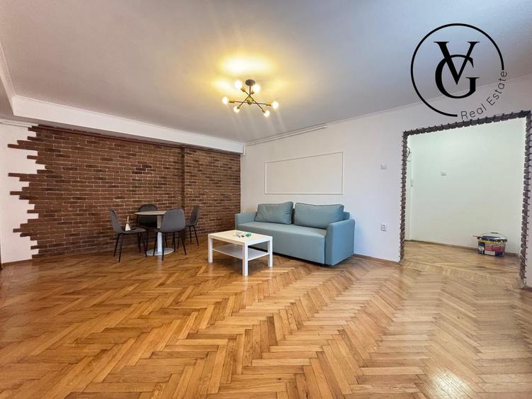 Apartament cu 3 camere semidecomandat, mobilat în Cișmigiu