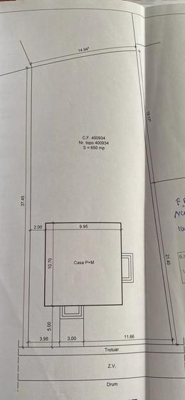 Casă cu 3 camere cu Teren 650 Mp în Pădurani