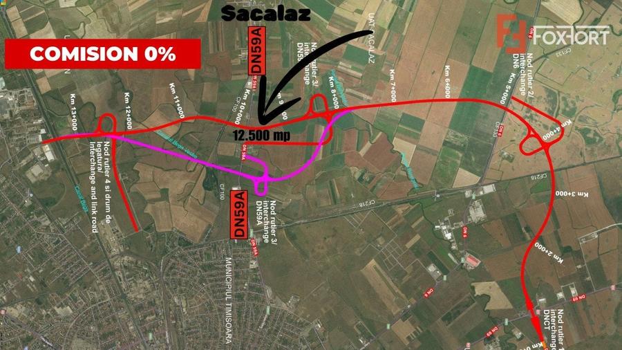 Teren agricol extravilan de 12500 mp, în Mehala