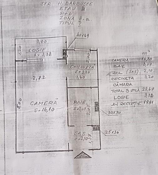 Exclusiv! Garsoniera de 23 mp, et. 3/4,  locatie excelenta-Marasti - 4