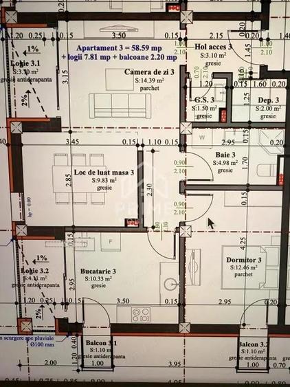 APARTAMENT 3 CAMERE | 69 MP| BLOC NOU | CETATE ZONA EXCLUSIVISTA - 5