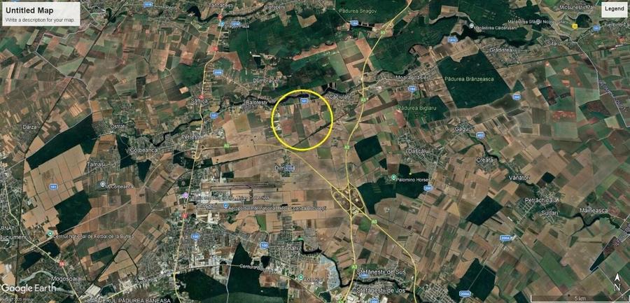 Teren Balotesti-Dimieni cu PUZ aprobat pentru cartier rezidential - 1