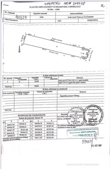 Teren Construcții intravilan de 9104 mp, în Aurel Vlaicu