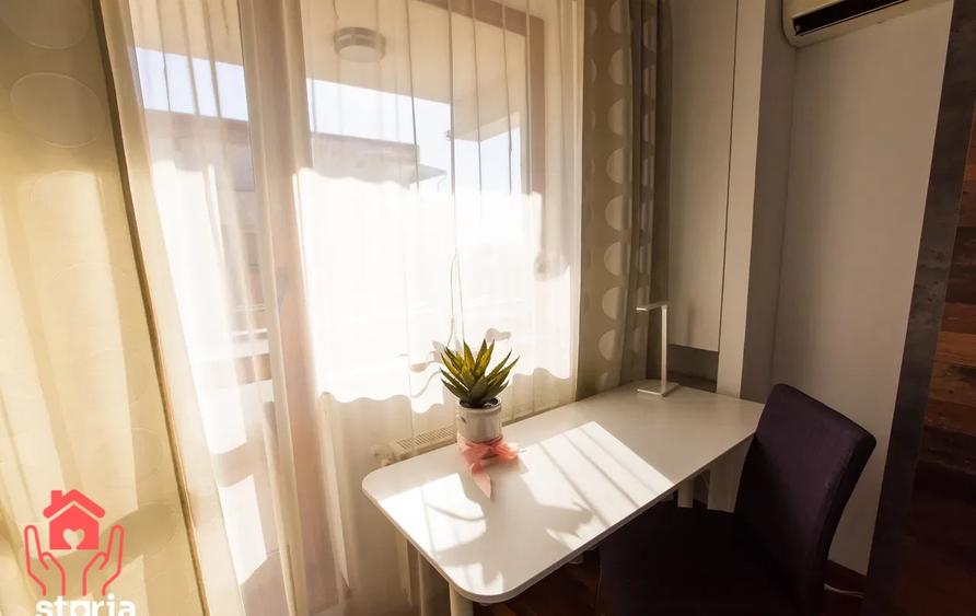 Apartament cu 2 camere semidecomandat, mobilat în Băneasa