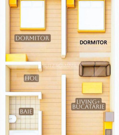 Apartament de vanzare, cu 3 camere, zona Lunca Cetatuii