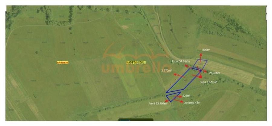 Teren de vanzare intravilan Chinteni 4.200/?/20 /? - 1