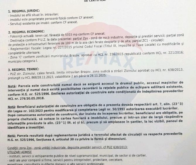 Teren intravilan, 5315 mp, Centura Brașov - 5