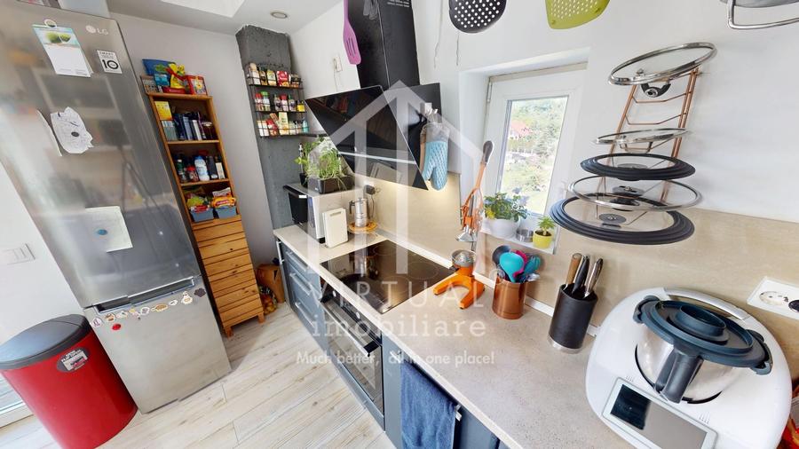 Penthouse cu 3 camere, 89mp utili si terasa 118mp, mobilat, Cisnadie - 8