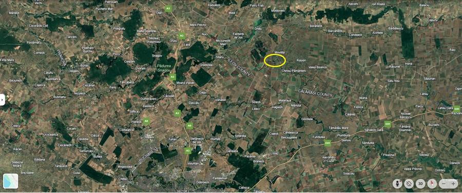 Unicat ! MOVILITA, la 800 m. fata de DN2 (E85) 104 Ha. teren agricol - 2