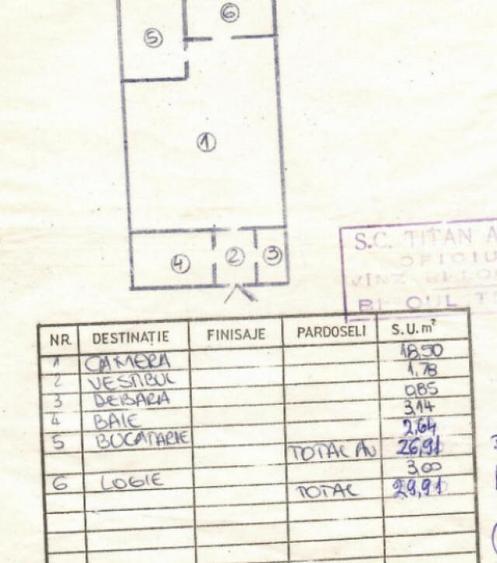 Garsoniera de vanzare, 30 mp Titan / Sector 3 - 8