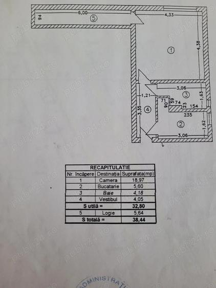 Garsoniera parcul circului 38mp - 3